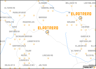 map of El Potrero