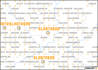 map of El Potrero