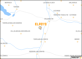 map of El Poyo