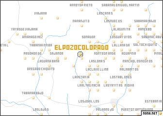 map of El Pozo Colorado