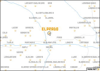 map of El Prado