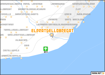 map of El Prat de Llobregat