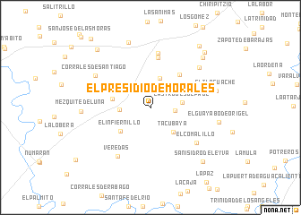 map of El Presidio de Morales