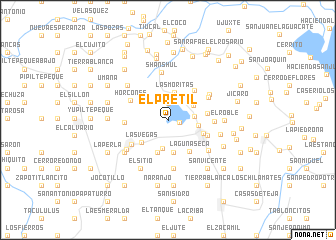 map of El Pretil