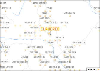 map of El Puerco