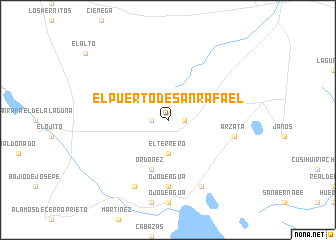 map of El Puerto de San Rafael
