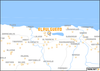 map of El Pulguero