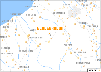 map of El Quebradón