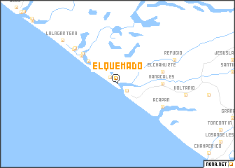 map of El Quemado