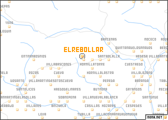 map of El Rebollar