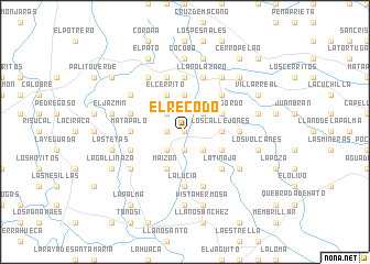 map of El Recodo