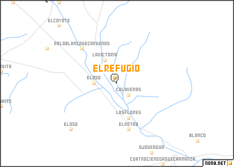 map of El Refugio