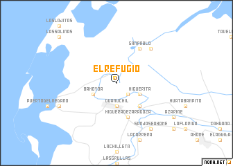 map of El Refugio