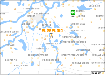 map of El Refugio