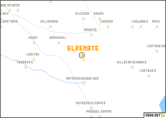 map of El Remate