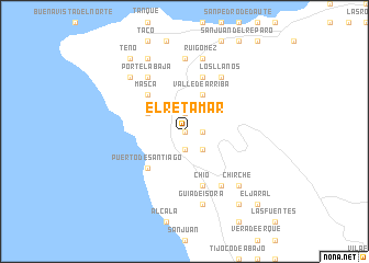 map of El Retamar