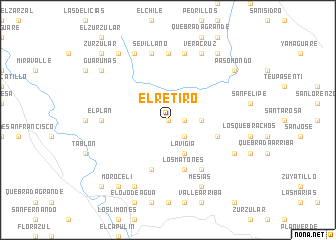 map of El Retiro