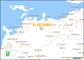 map of El Retumbo