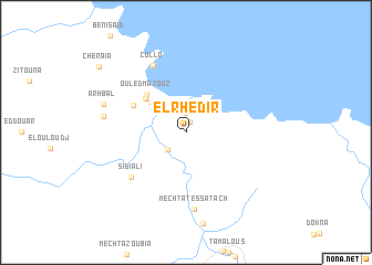 map of El Rhedir