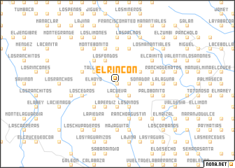 map of El Rincón