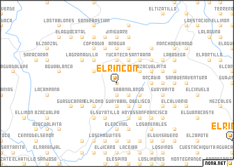 map of El Rincón