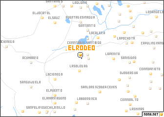 map of El Rodeo