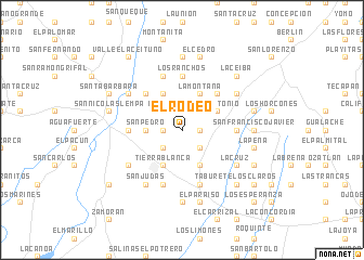 map of El Rodeo