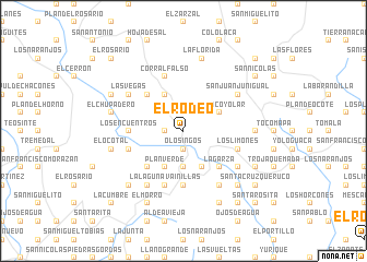 map of El Rodeo