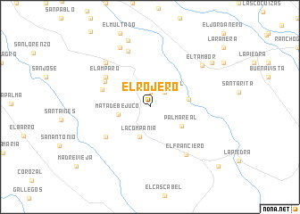 map of El Rojero