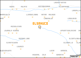 map of El Sahuco