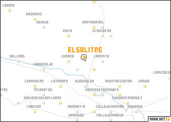 map of El Salitre