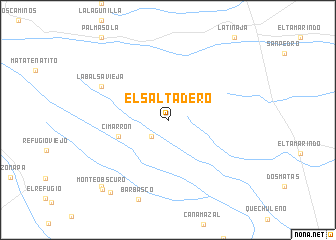 map of El Saltadero