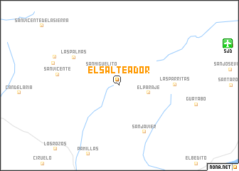 map of El Salteador