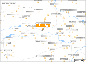 map of El Salto