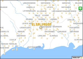 map of El Salvador