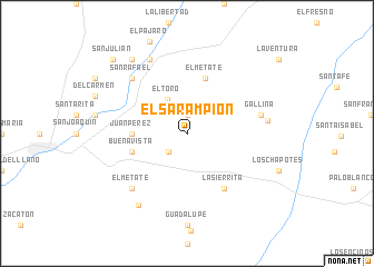 map of El Sarampión