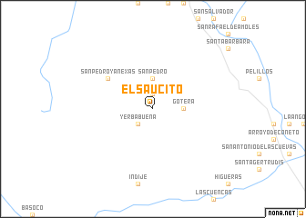 map of El Saucito