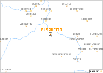 map of El Saucito