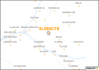 map of El Saucito