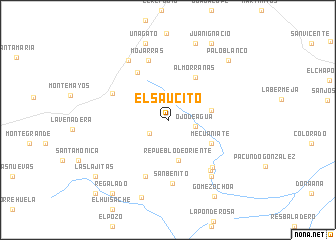 map of El Saucito