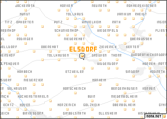 map of Elsdorf