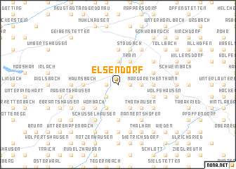 map of Elsendorf