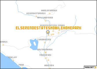 map of El Sereno Estates Mobile Home Park