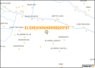 map of El-Sheikh Muḥammad Rif`at