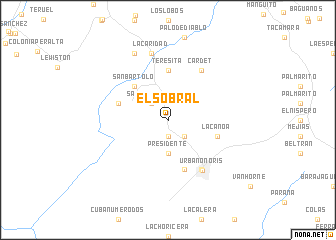 map of El Sobral