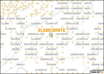 map of El Sonzapote