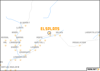 map of Els Plans