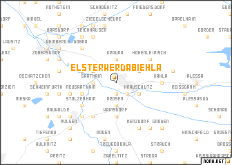 map of Elsterwerda-Biehla