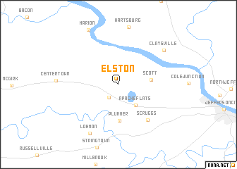 map of Elston