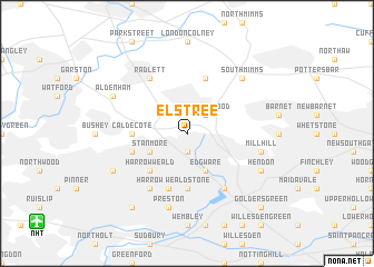 map of Elstree